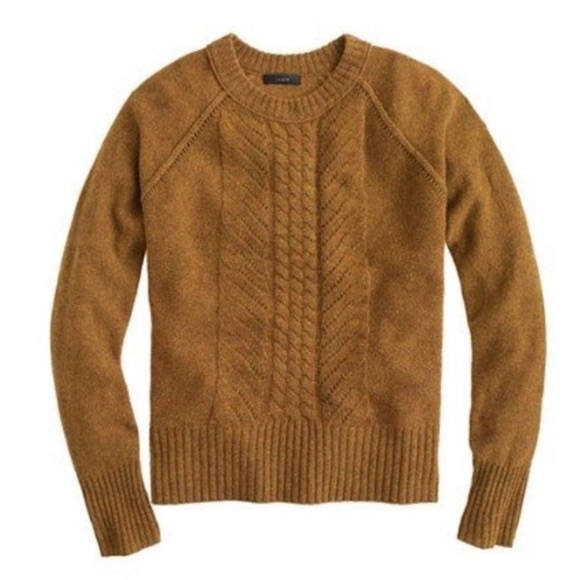 J. Crew Sweaters - JCrew Pointelle Cable Knot Wool Sweater